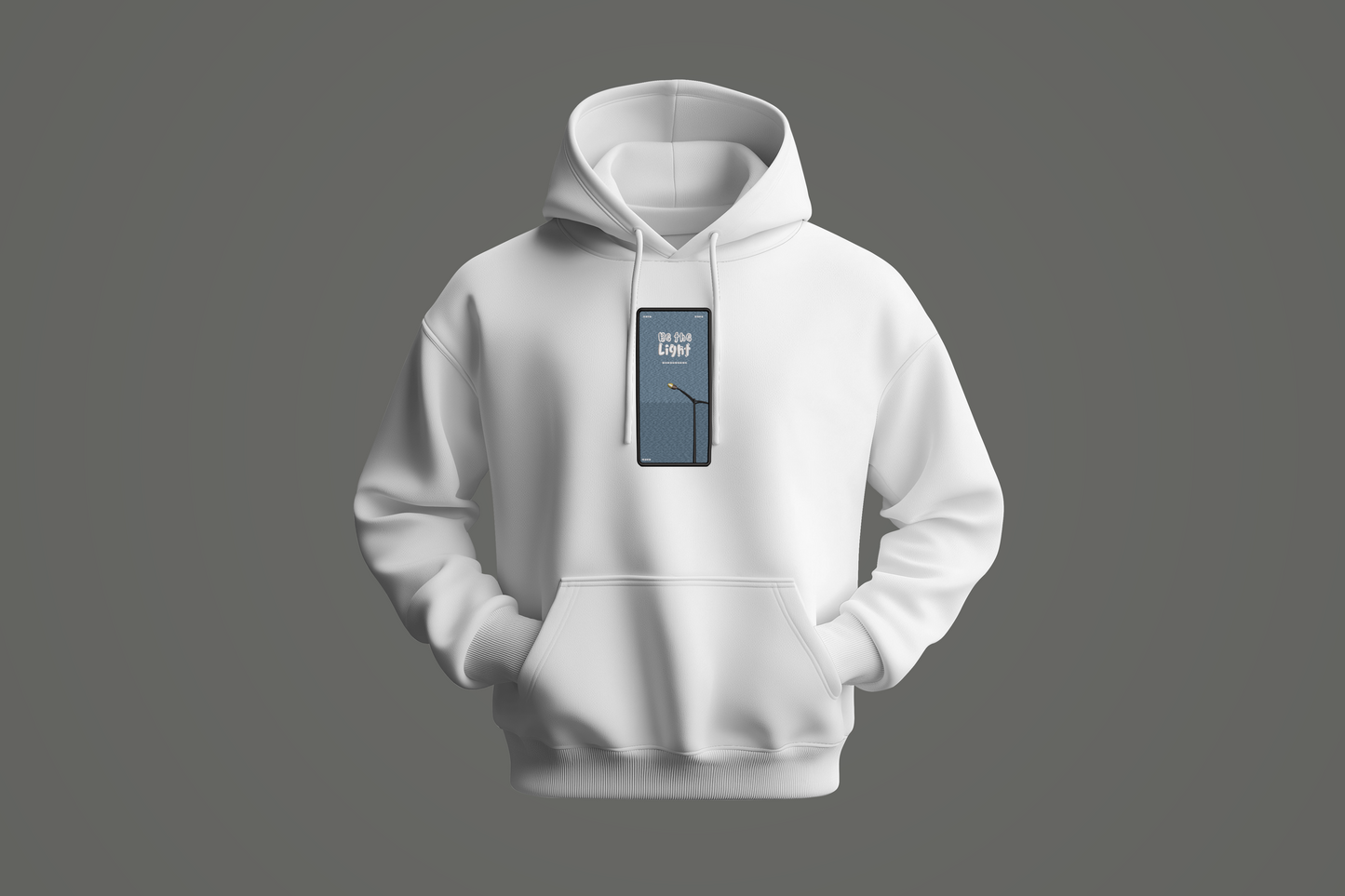 ZAVEX Be The Light embroidered hoodie – motivational embroidery hoodie