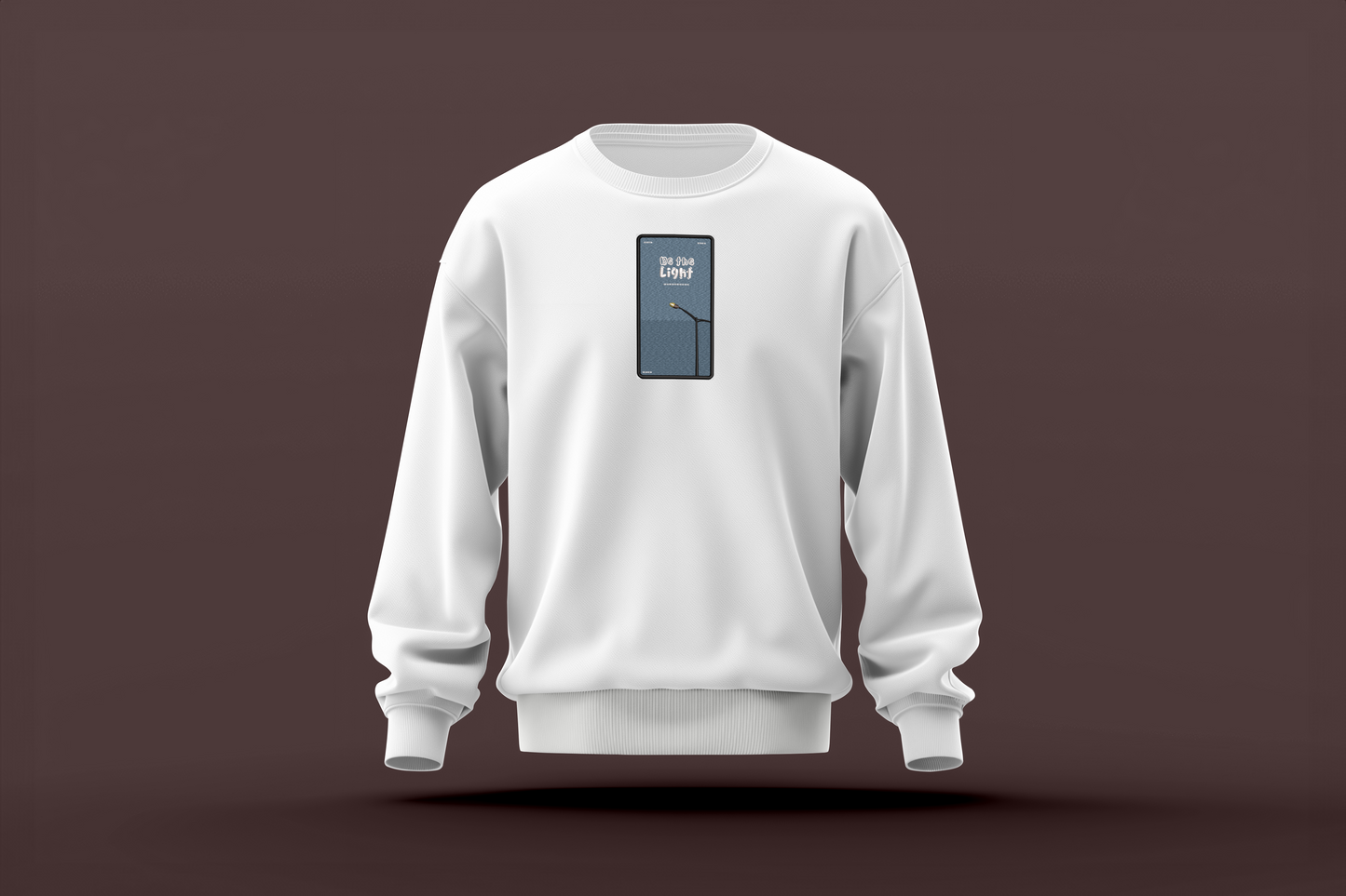 ZAVEX Be The Light embroidered sweatshirt – motivational embroidery sweatshirt