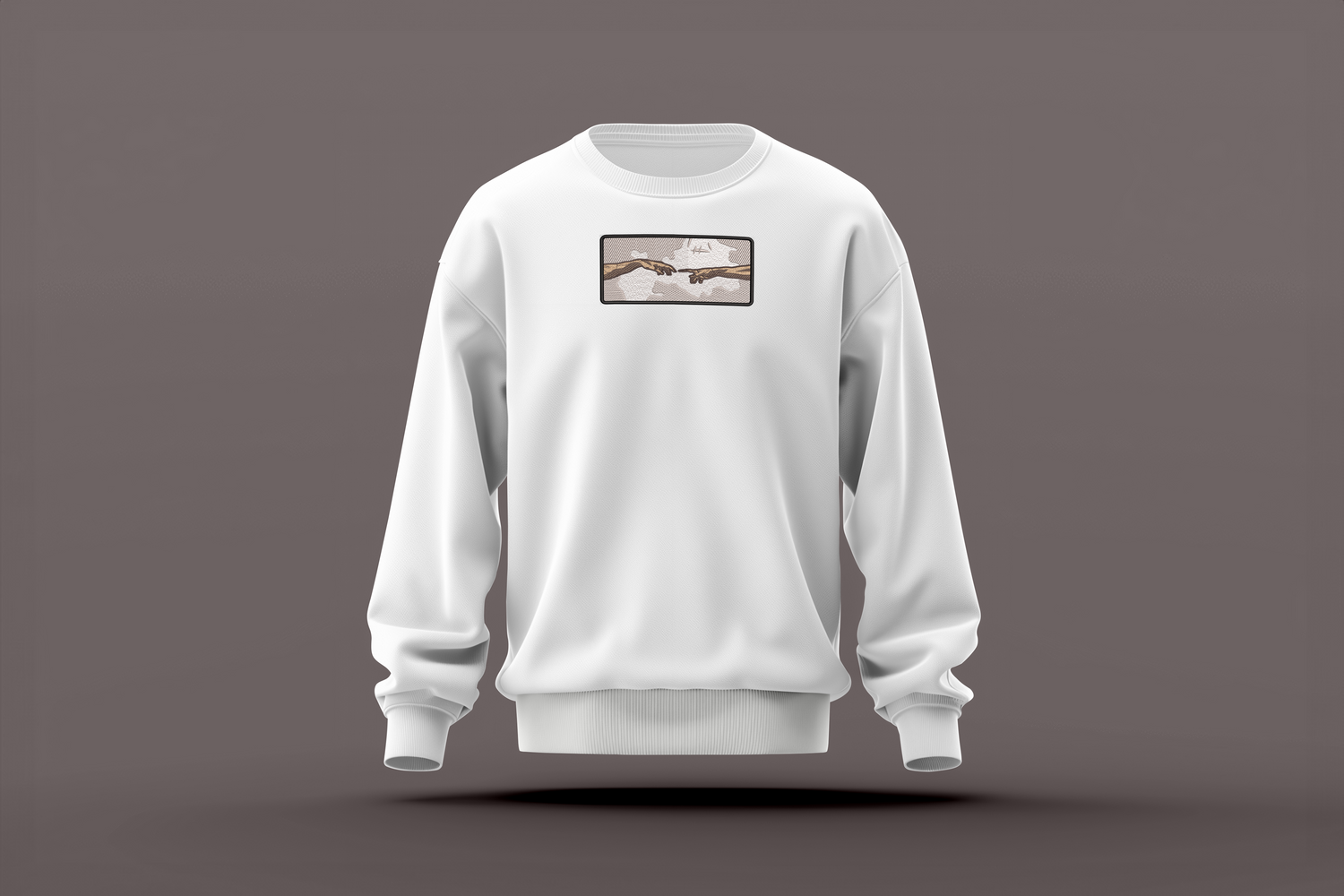 ZAVEX embroidered sweatshirt with handmade embroidery design