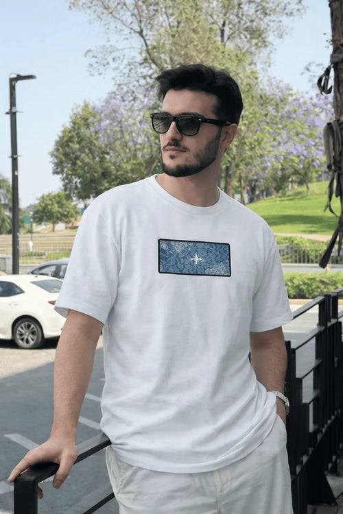 DROP 02 — ABOVE THE NOISE | Premium Embroidered T-Shirt | Vintage Airplane Logo Tee