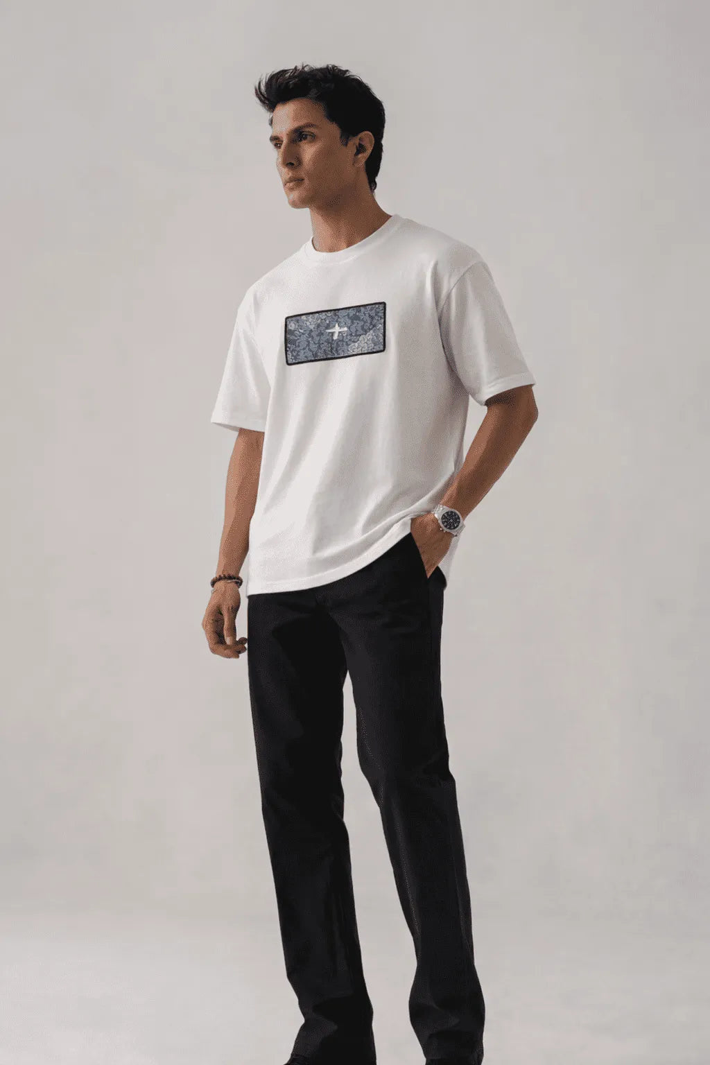 DROP 02 — ABOVE THE NOISE | Premium Embroidered T-Shirt | Vintage Airplane Logo Tee