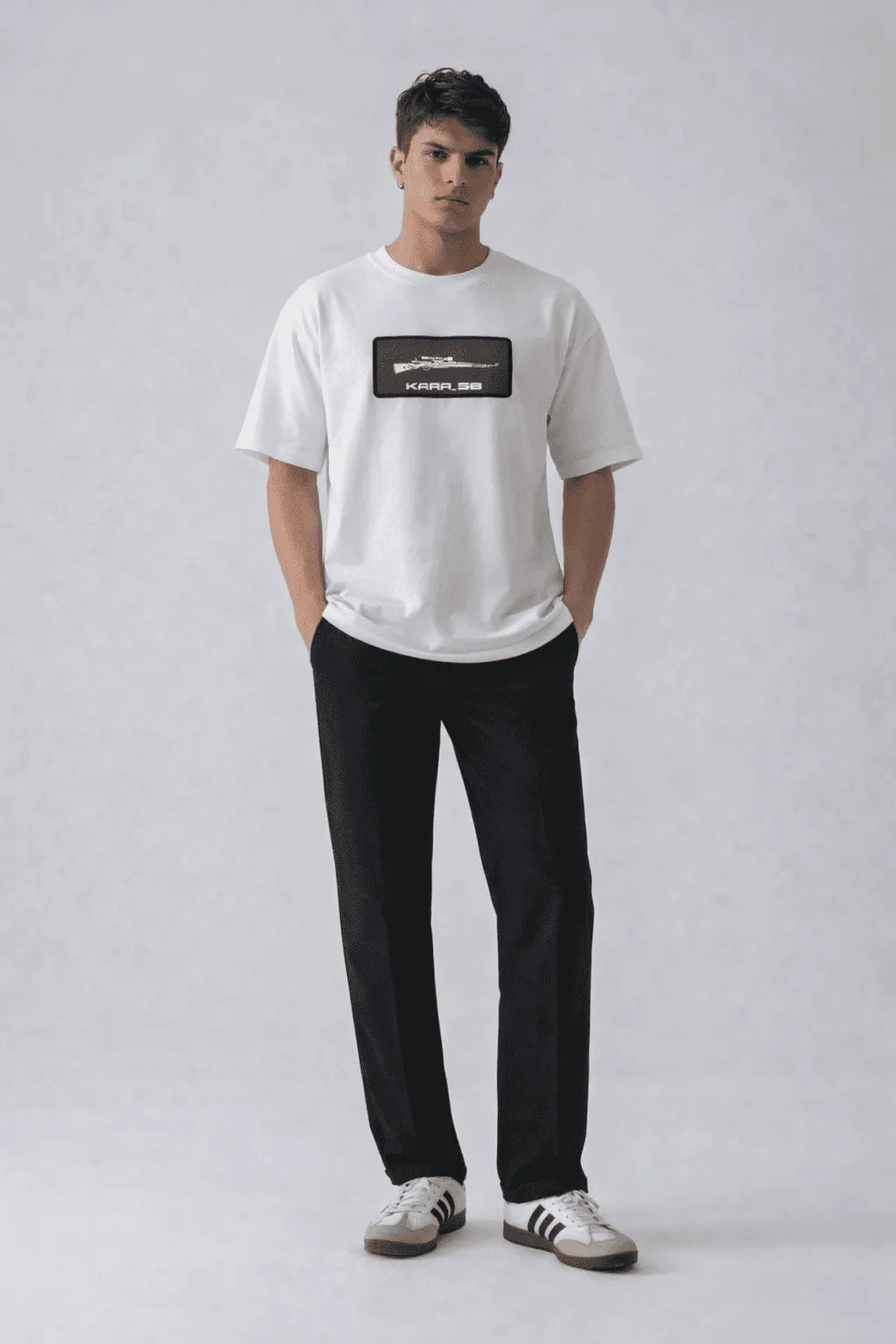 DROP 04 — PRECISION | Premium Embroidered T-Shirt | Vintage Tactical Logo Tee