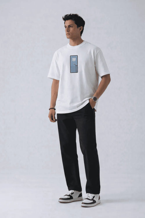 DROP 03 — BE THE LIGHT | Premium Embroidered T-Shirt | Minimalist Leadership Logo Tee