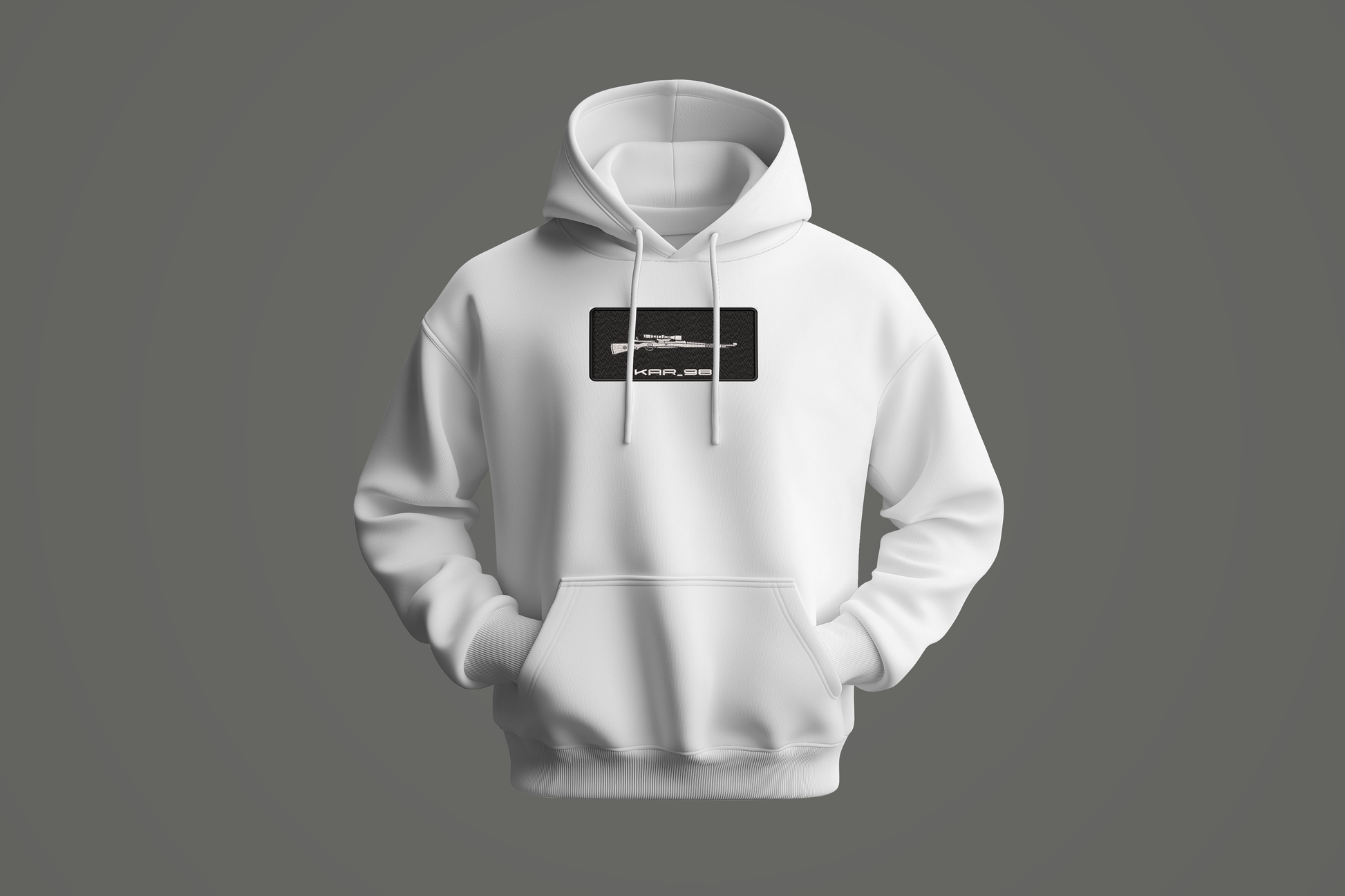 ZAVEX Kar 98 embroidered hoodie – gaming inspired embroidery hoodie