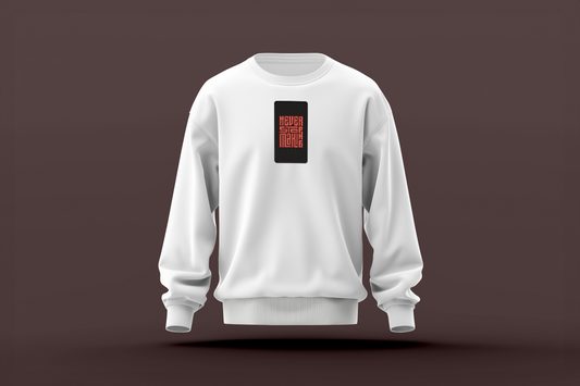 ZAVEX Never Stop Making embroidered sweatshirt – creative embroidery sweatshirt