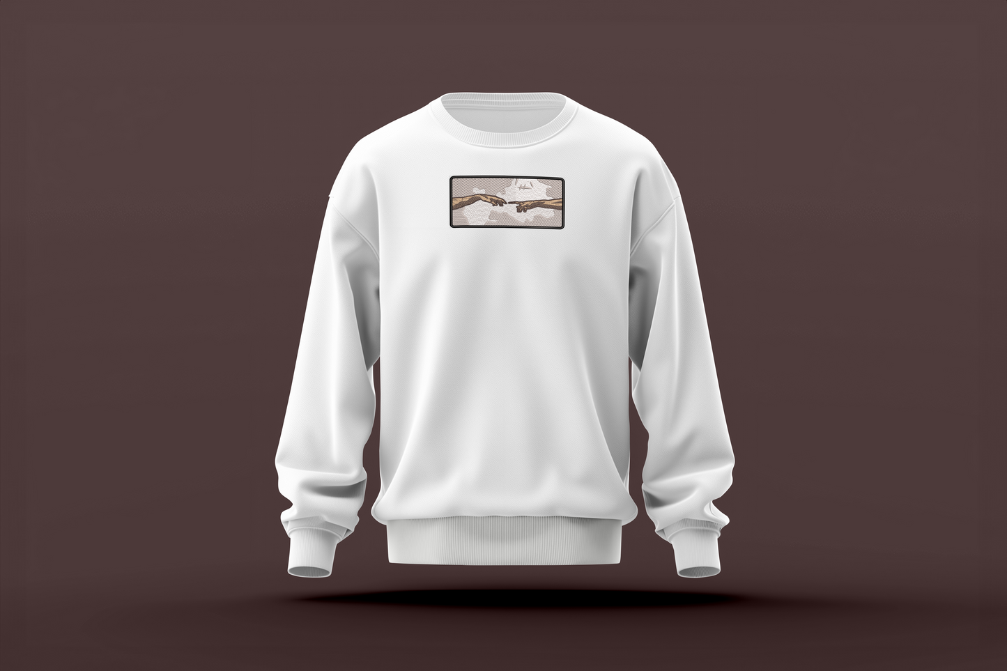 ZAVEX The Touch embroidered sweatshirt – premium embroidery sweatshirt design